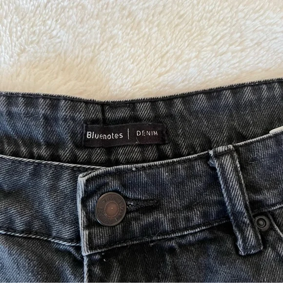 Bluenotes Black Denim Rolled Shorts (NWOT) - Picture 2 of 5